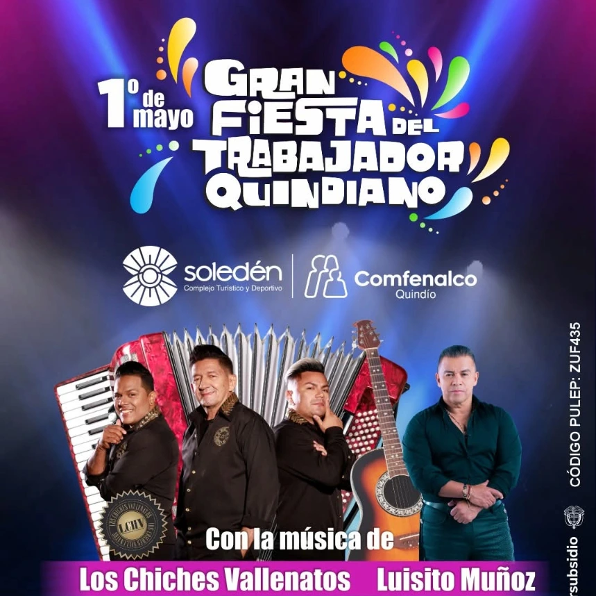 Viernes 1 de mayo / A partir de las 9 a.m.