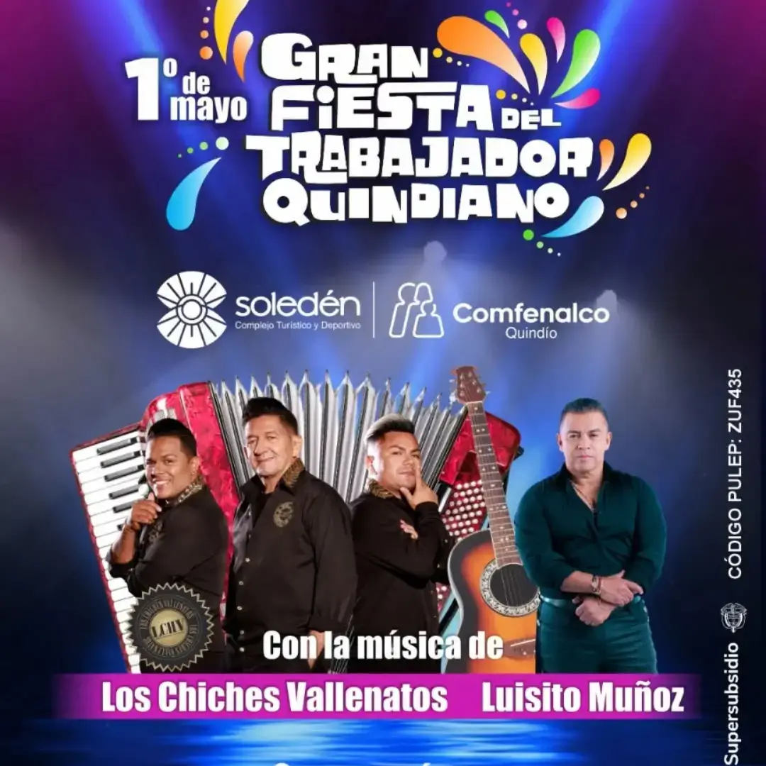 Gran fiesta del trabajador Quindiano