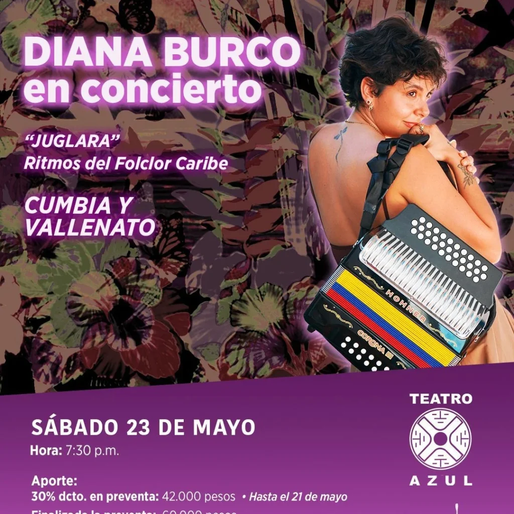 DIANA BURCO EN CONCIERTO (TEATRO AZUL)